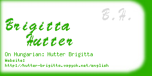 brigitta hutter business card